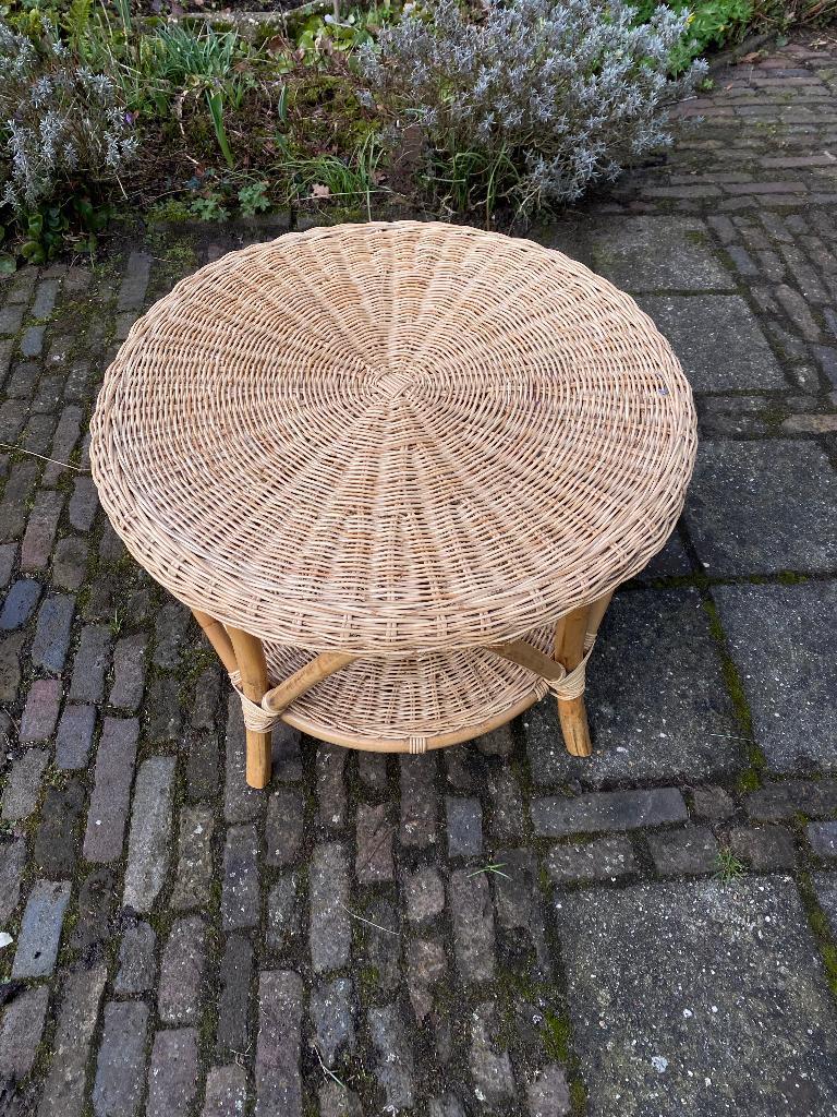 Rietenstoel, Huis en Inrichting, Stoelen, Ophalen, Gebruikt, Bruin, Riet of Rotan