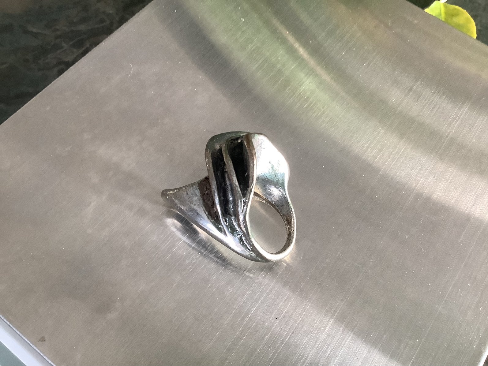 Ring zilveren, Ophalen of Verzenden, Zo goed als nieuw, 20 of groter, Zilver
