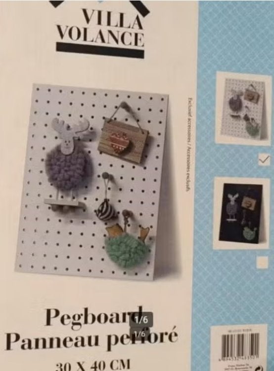 Pegboard met 5 pinnen nieuw zilver of zwart memoboard, Nieuw, Ophalen of Verzenden