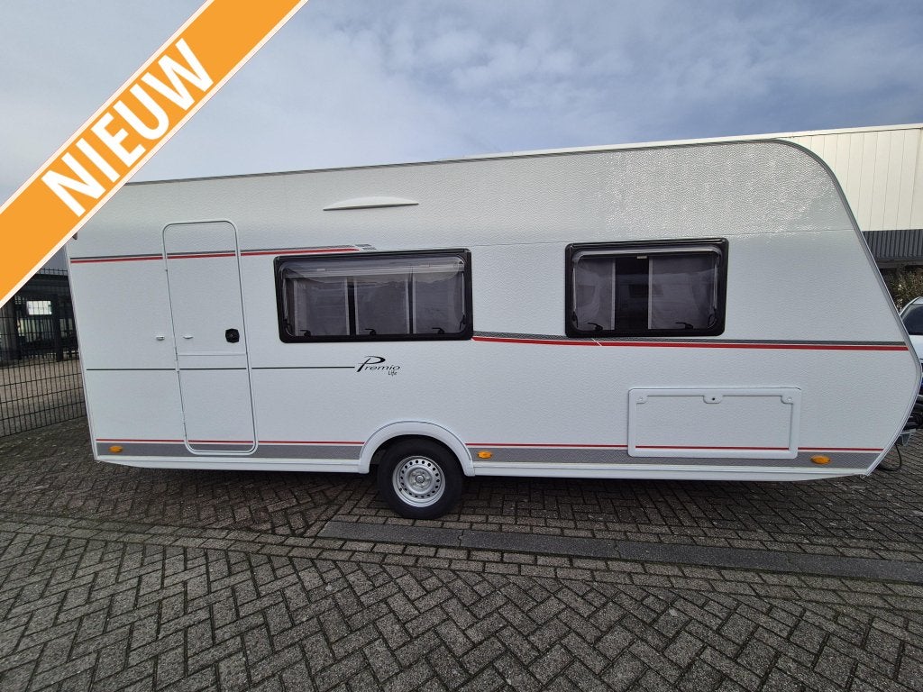 Bürstner Premio Life 480 TS NIEUW bed 200x160 20500, Caravans en Kamperen, Schokbreker, Treinzit, Particulier, Overige typen