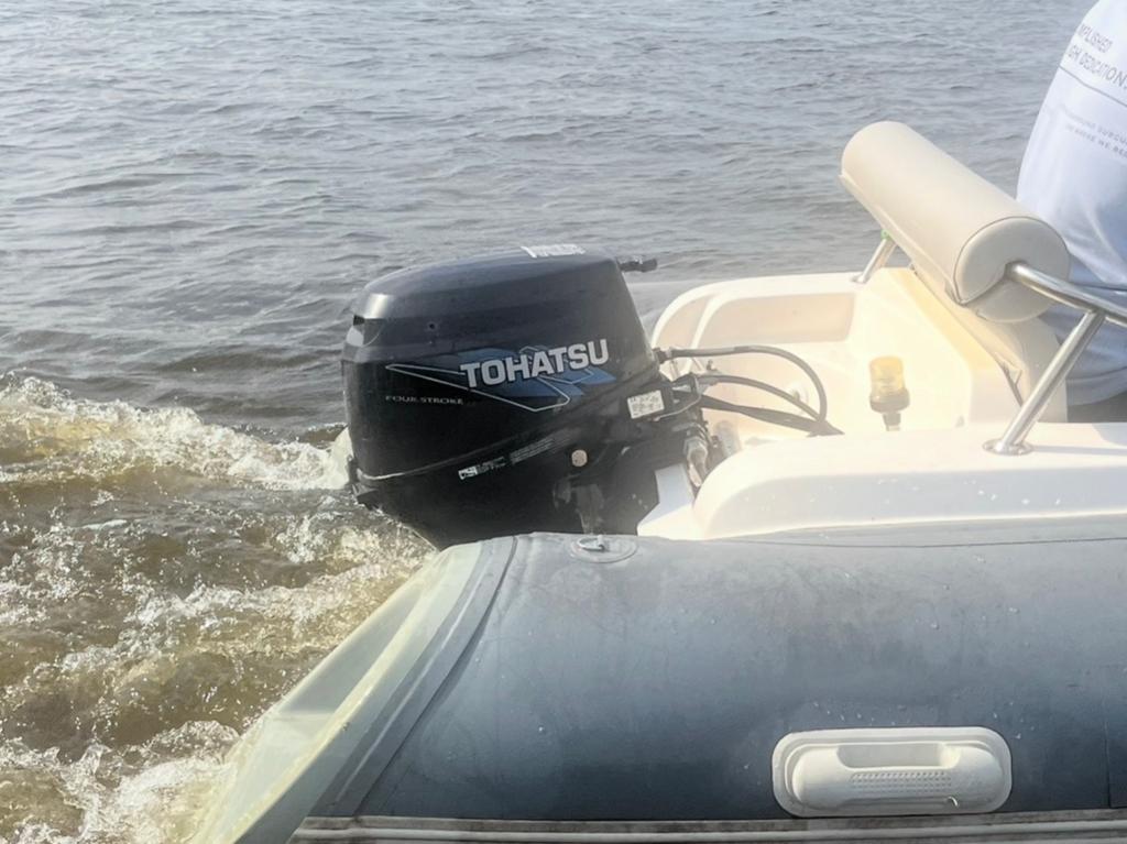Tohatsu rubberboot met stuurconsole, Ophalen, Polyester/glasvezel, Overige merken, Gebruikt