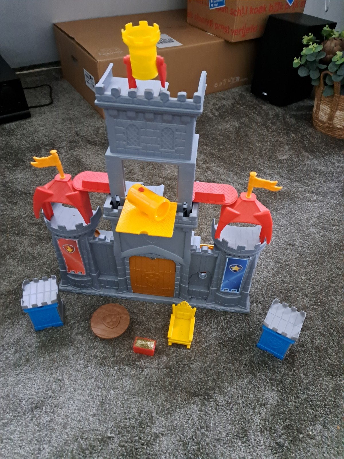 paw patrol Kasteel Speelset met Accessoires, Ophalen, Zo goed als nieuw, Jongen of Meisje