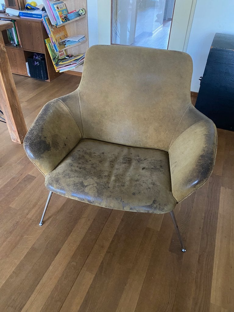 Deense design stoel (Poul Nørreklit), Huis en Inrichting, Fauteuils, Ophalen, Gebruikt, 75 tot 100 cm, Modern Scandinavisch