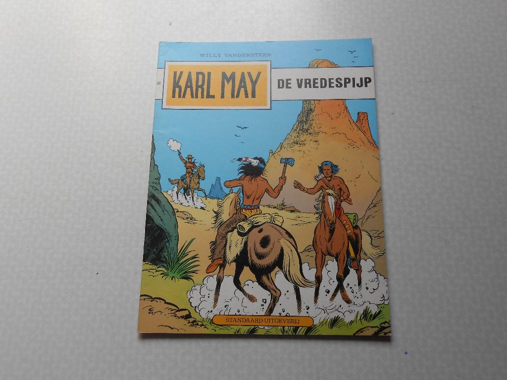 Karl may 64 De vredespijp 1980 1 ste druk., Willy Vandersteen, Eén stripboek, Ophalen of Verzenden, Zo goed als nieuw