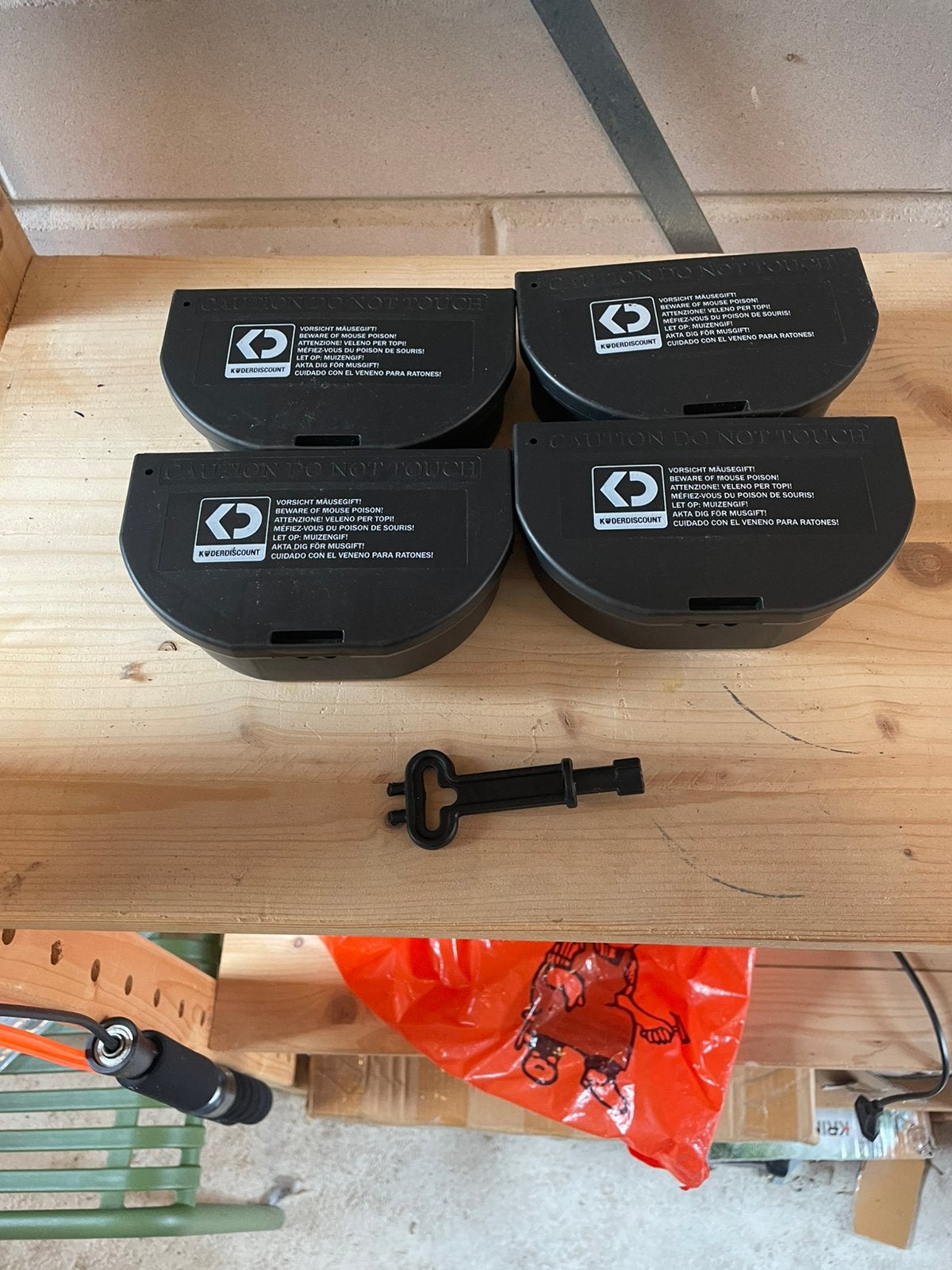 4x Knaagdier Vergif Doosjes - Muizen- en Rattenbestrijding, Ophalen, Nieuw