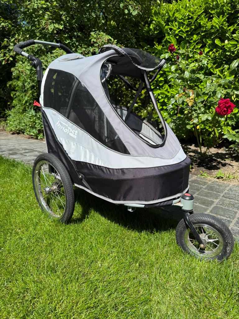 InnoPet Sporty Dog Trailer Deluxe Hondenfietskar, Ophalen, Opvouwbaar, 20 tot 40 kg, Zo goed als nieuw