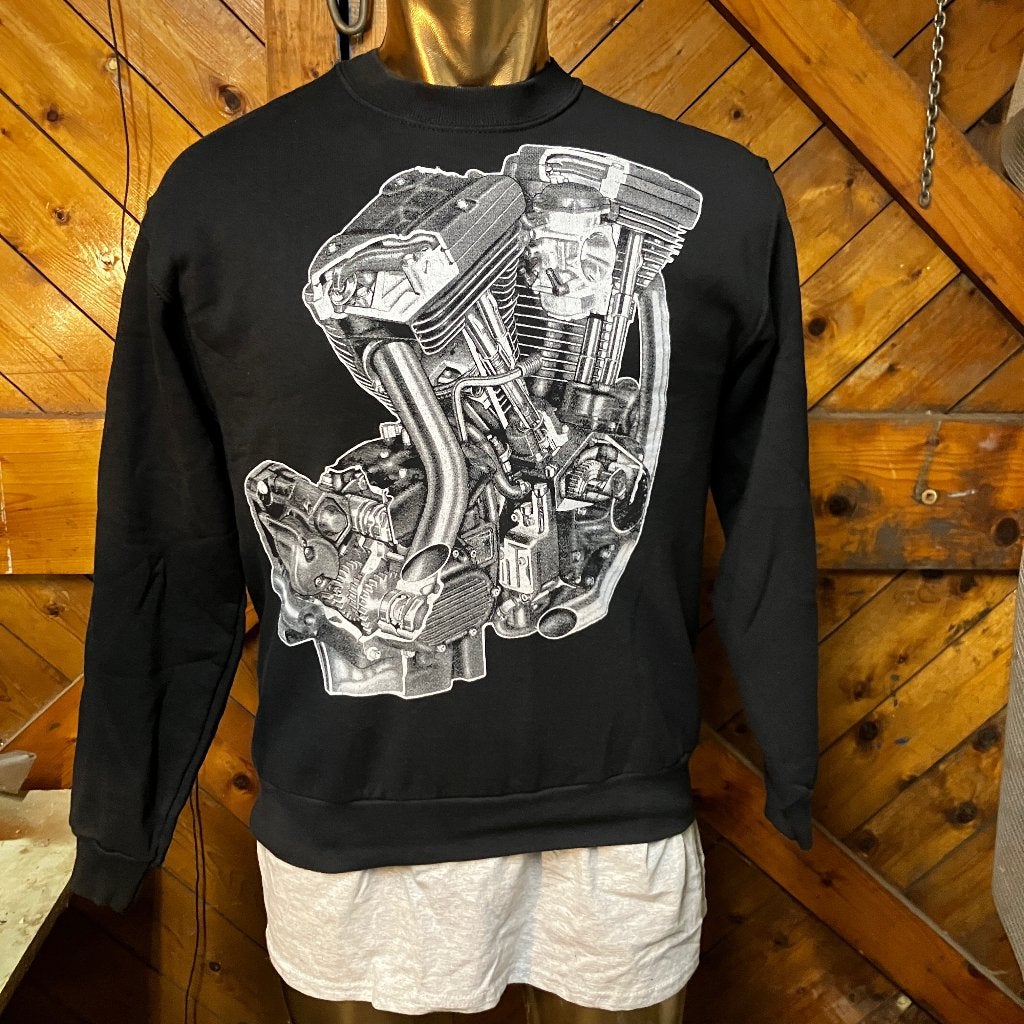 Vintage Harley Davidson Evo motorblok sweater, maat M., Overige typen, Heren, Ophalen of Verzenden, Harley Davidson.