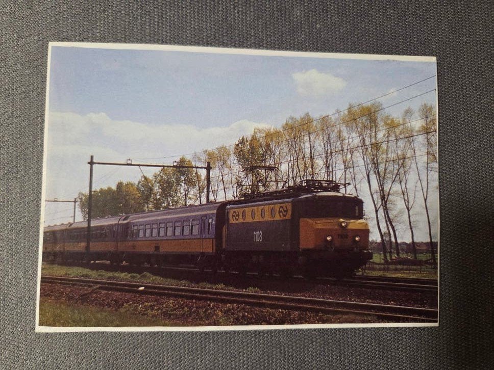 NS E-Loc 1108 met ICM Intercitymatriaal - Foto/Kaart, Verzamelen, Ophalen of Verzenden, Trein, Overige typen