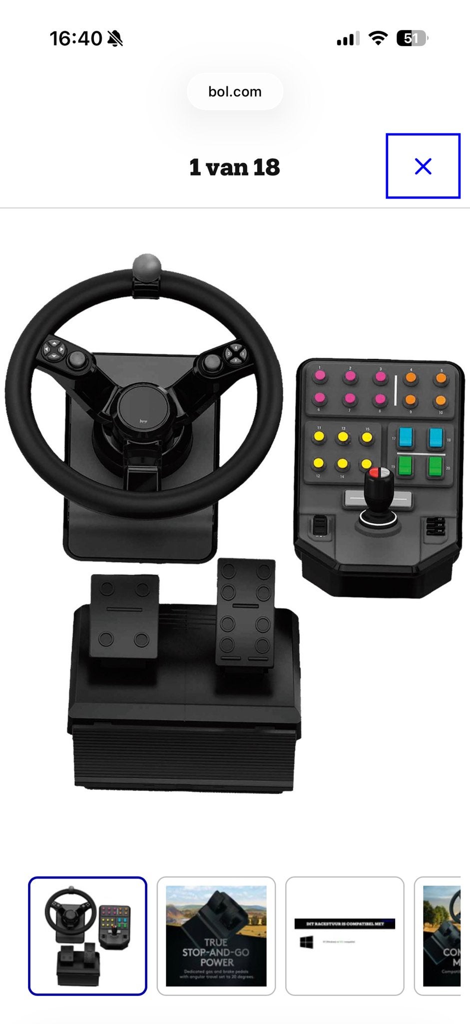 Farming Simulator Stuurwiel Set voor PC - Realistische Ervar, Ophalen, Online, 1 speler, Nieuw