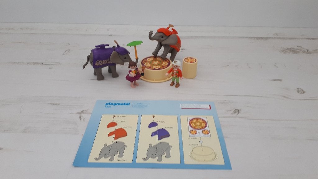 Playmobil Olifantenset circus (4235), compleet, Ophalen of Verzenden, Zo goed als nieuw, Complete set