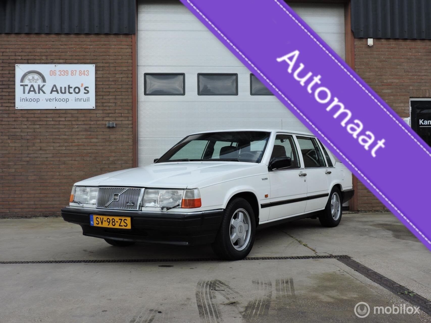 Volvo 760 2.8 V6 GLE/Automaat/Airco/boekjes en NAP/2E EIGENA, Auto's, Automaat, Achterwielaandrijving, Wit, 2849 cc