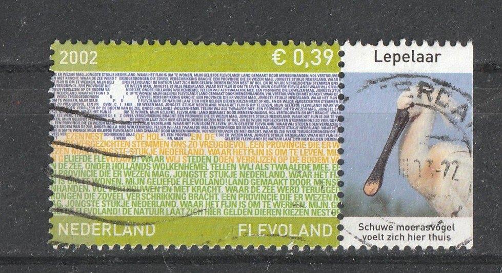 321 T --2076 Lepelaar 2002 Flevoland, Postzegels en Munten, Postzegels | Nederland, Verzenden, Na 1940, Gestempeld