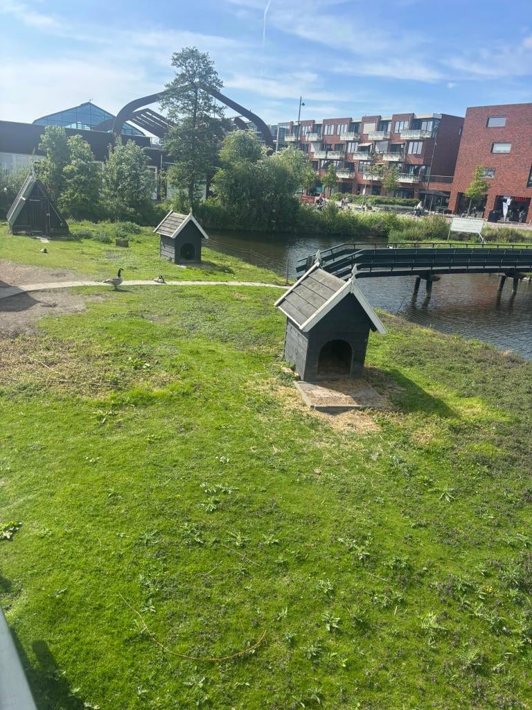 2 stuks Stevig houten dierenhok / geitenhok / eendenhok, Ophalen, Gebruikt