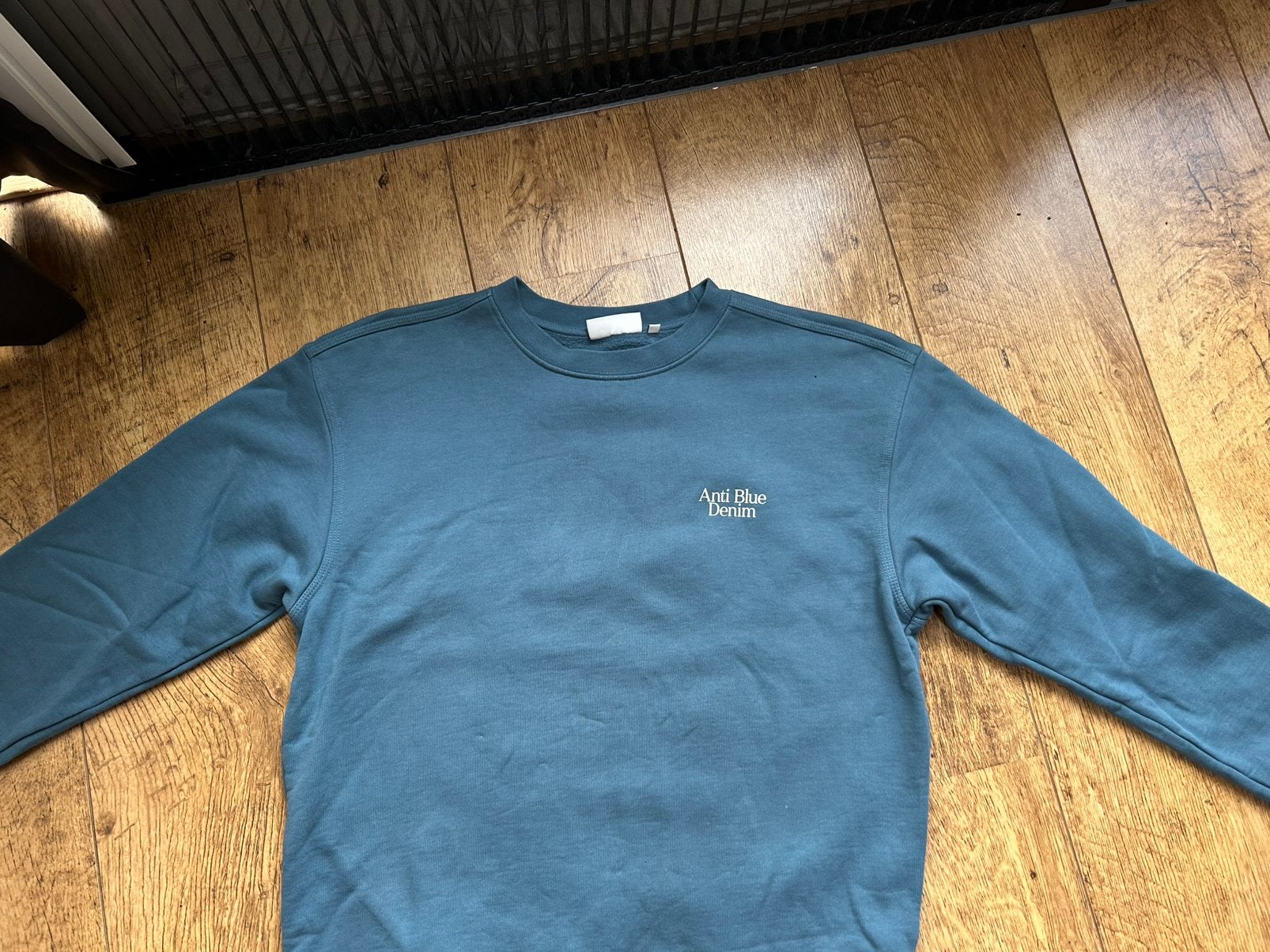 Mooie blauwe longsleeve van Anti Blue Denim, maat M, Kleding | Heren, Truien en Vesten, Ophalen of Verzenden, Zo goed als nieuw