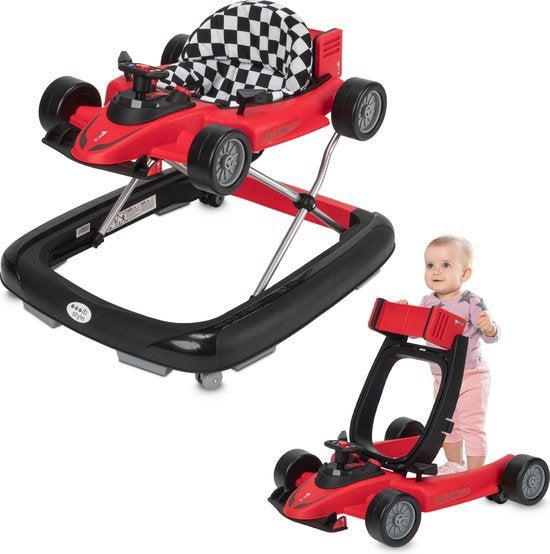 Race auto loopstoel/loopwagen/loopkar/babywagen/speelgoed, Ophalen, Zo goed als nieuw, Overige merken