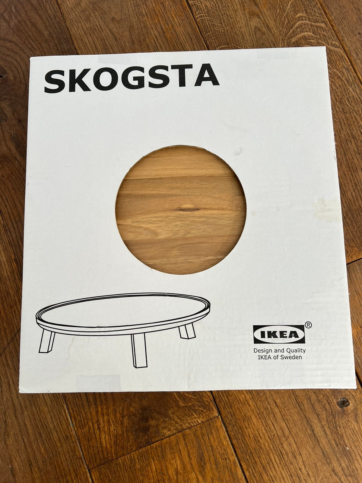 Nieuw in doos!! IKEA SKOGSTA serveerplateau / draaiplateau, Ophalen, Nieuw, Hout
