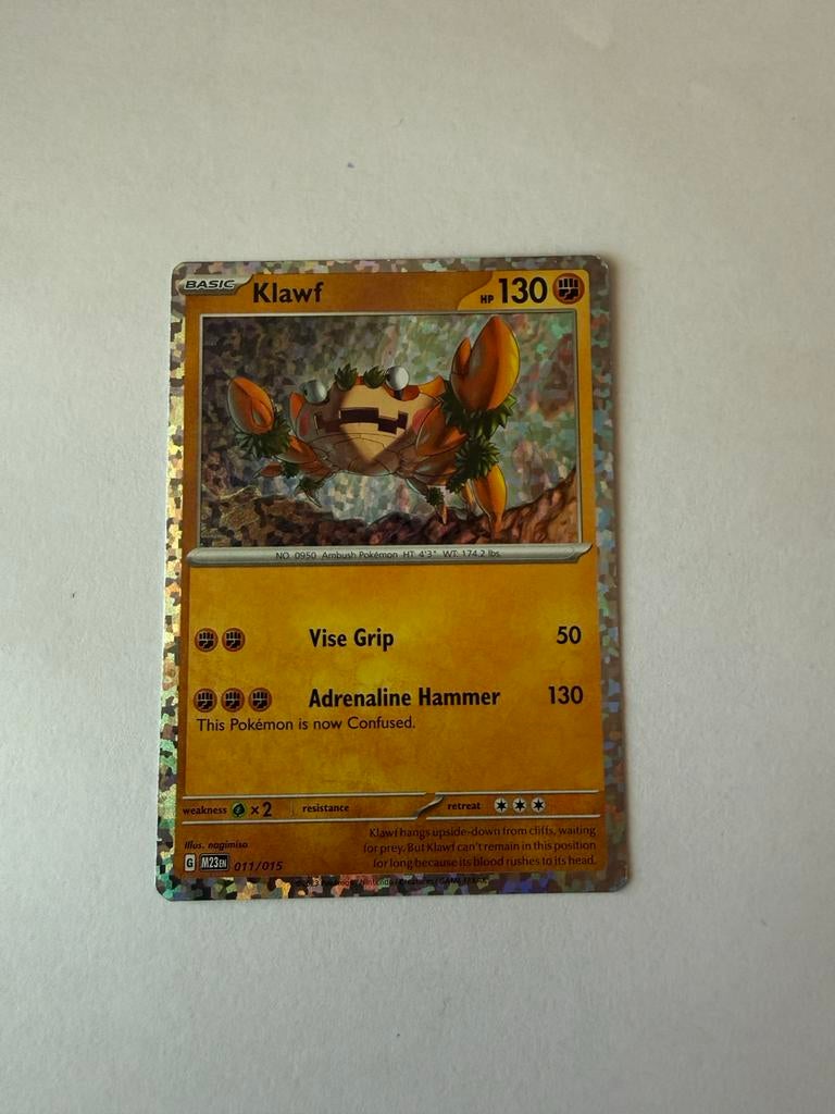 Klawf M23en 011/015 Pokemon Kaart, Ophalen of Verzenden, Zo goed als nieuw, Losse kaart, Foil