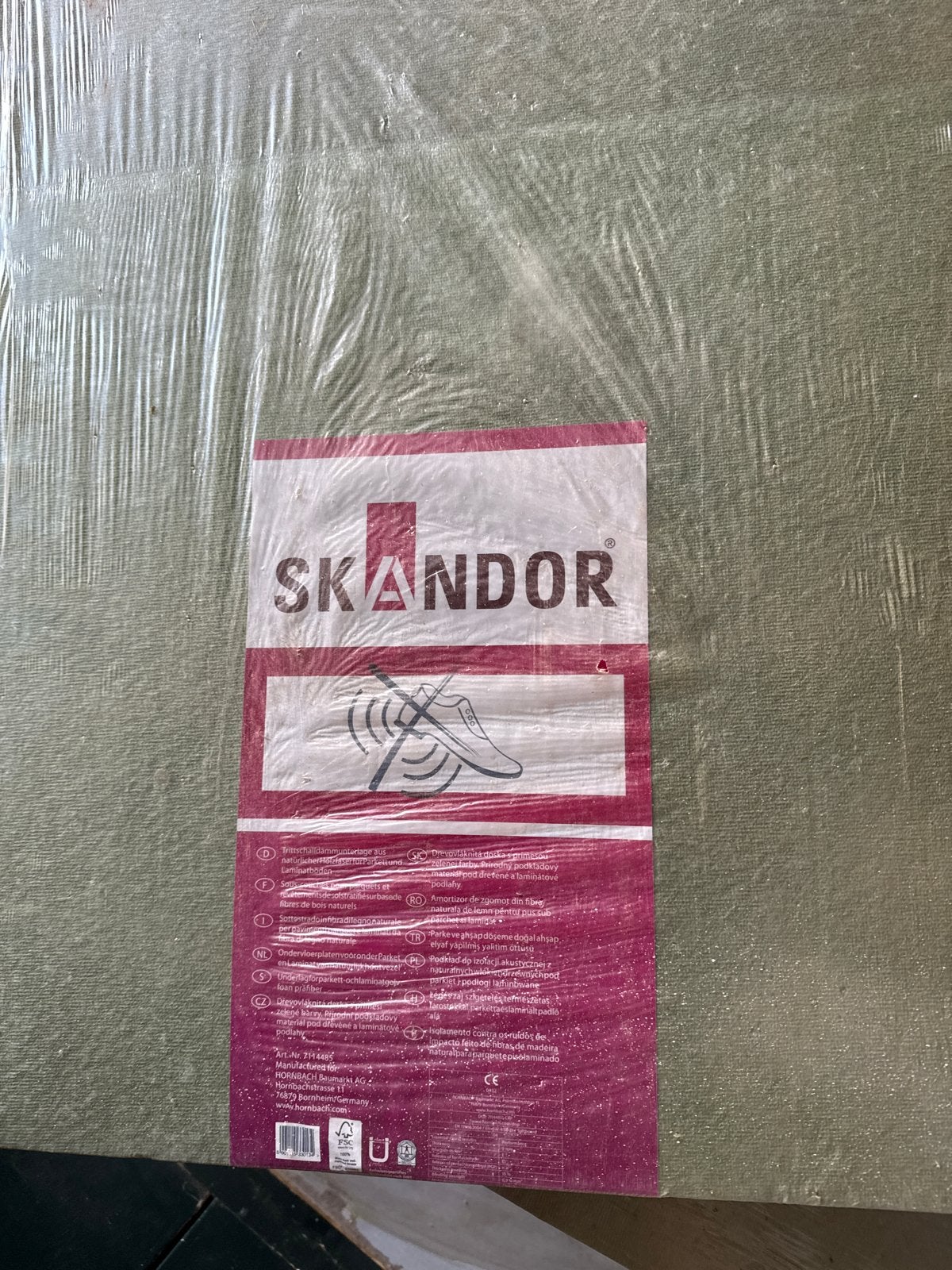 2 pakken Skandor ondervloerplaten 5mm - 15m2, Ophalen, Nieuw