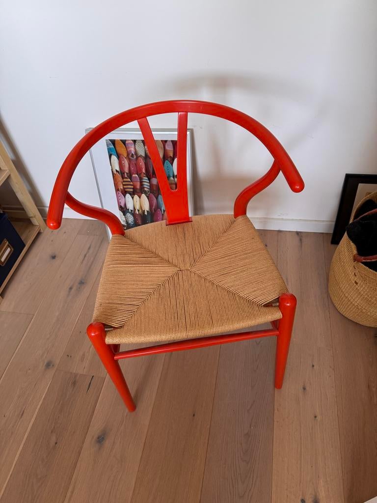 Originele Carl Hansen CH24 Wishbone chair, Huis en Inrichting, Ophalen, Overige kleuren, Zo goed als nieuw, Deens design