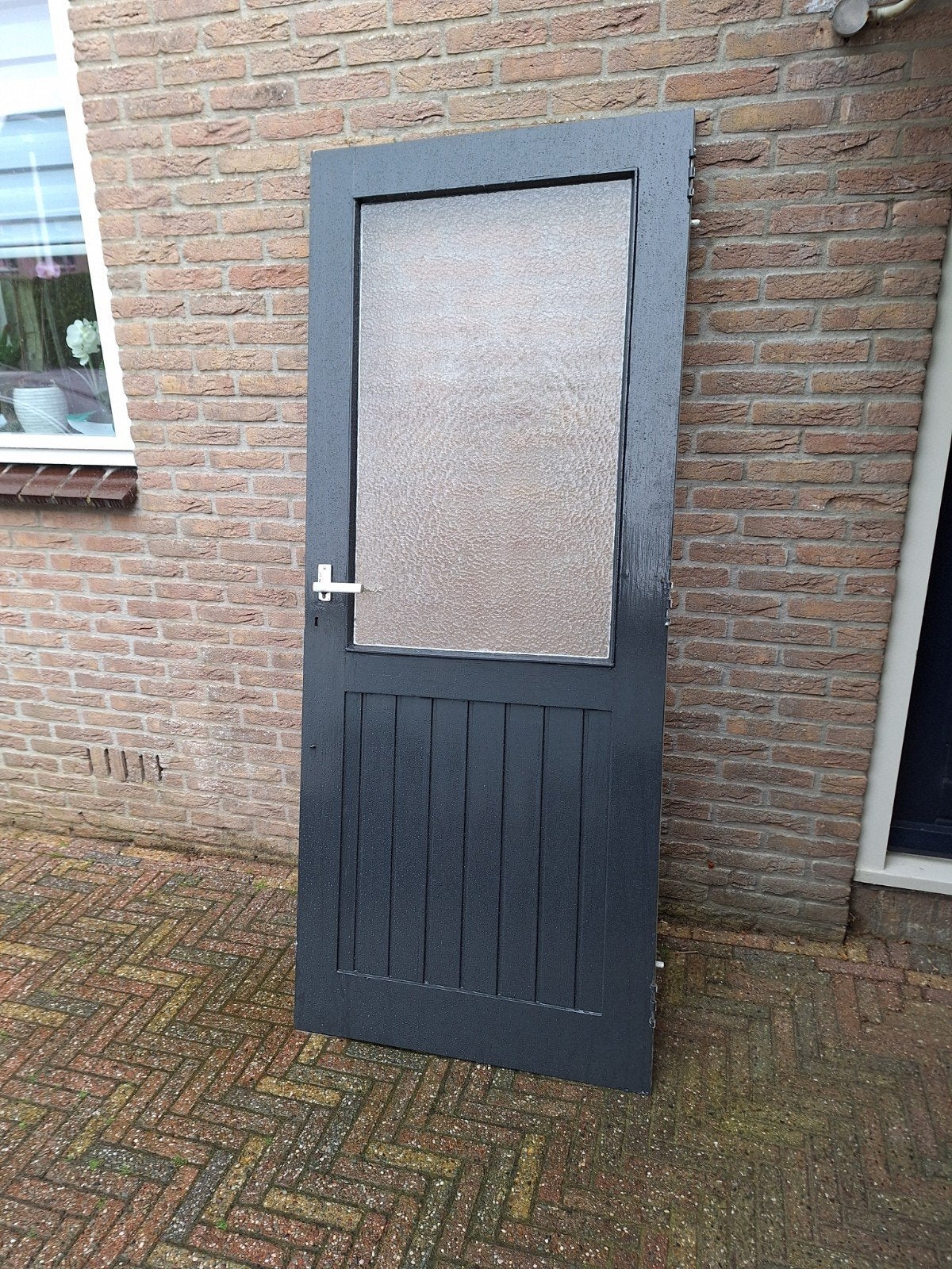 Achterdeur, Doe-het-zelf en Verbouw, Ophalen of Verzenden, Gebruikt, Buitendeur, 200 tot 215 cm