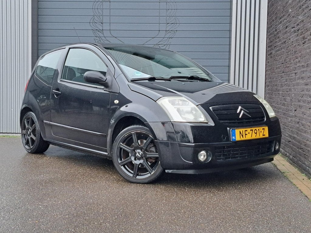 Citroen C2 1.4i Caractère Ecc|Cruise, Voorwielaandrijving, 4 cilinders, 965 kg, Zwart