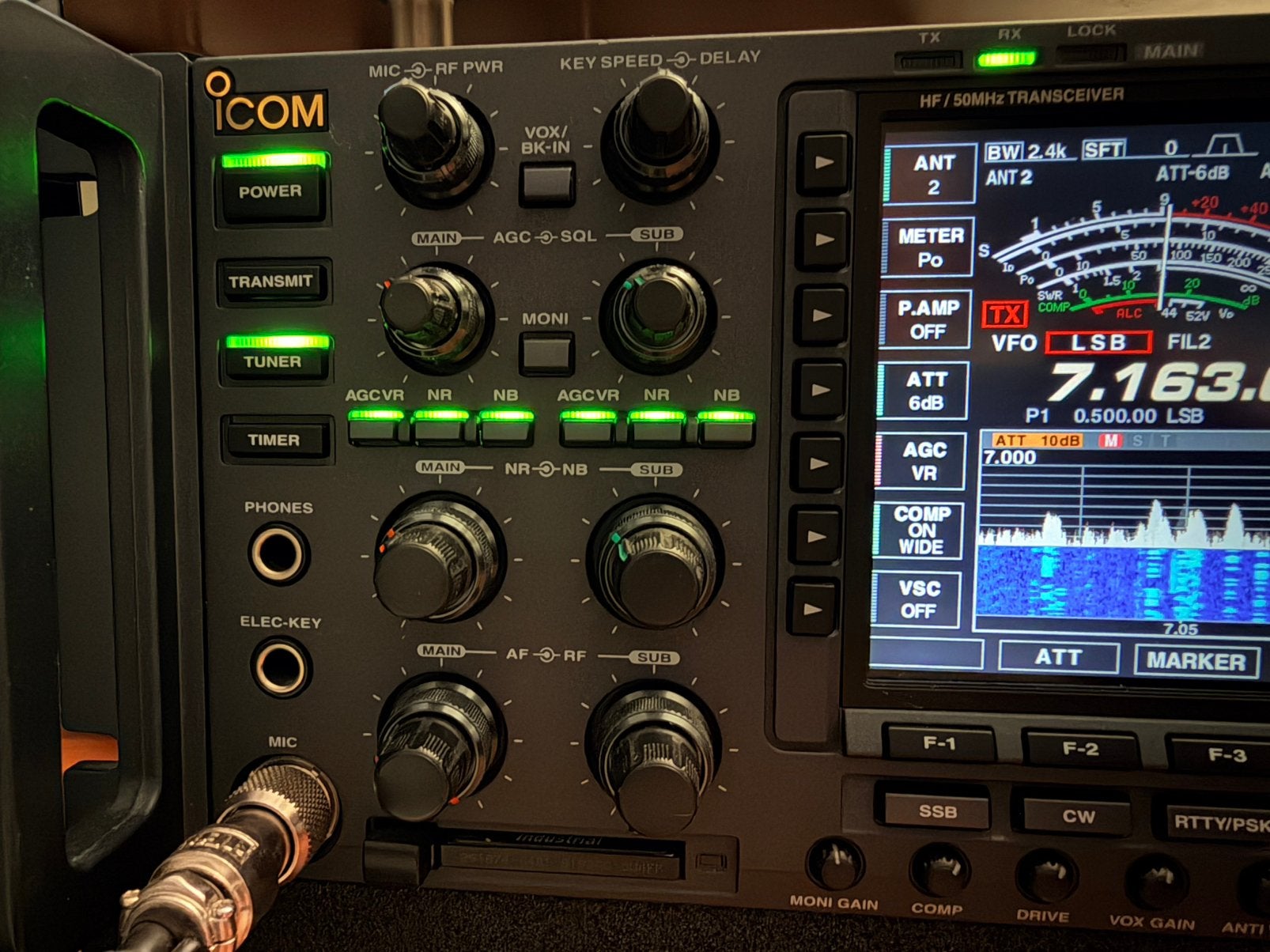 ICOM 7800 V2 (nieuwstaat), Telecommunicatie, Zenders en Ontvangers, Ophalen, Zo goed als nieuw, Zender en Ontvanger