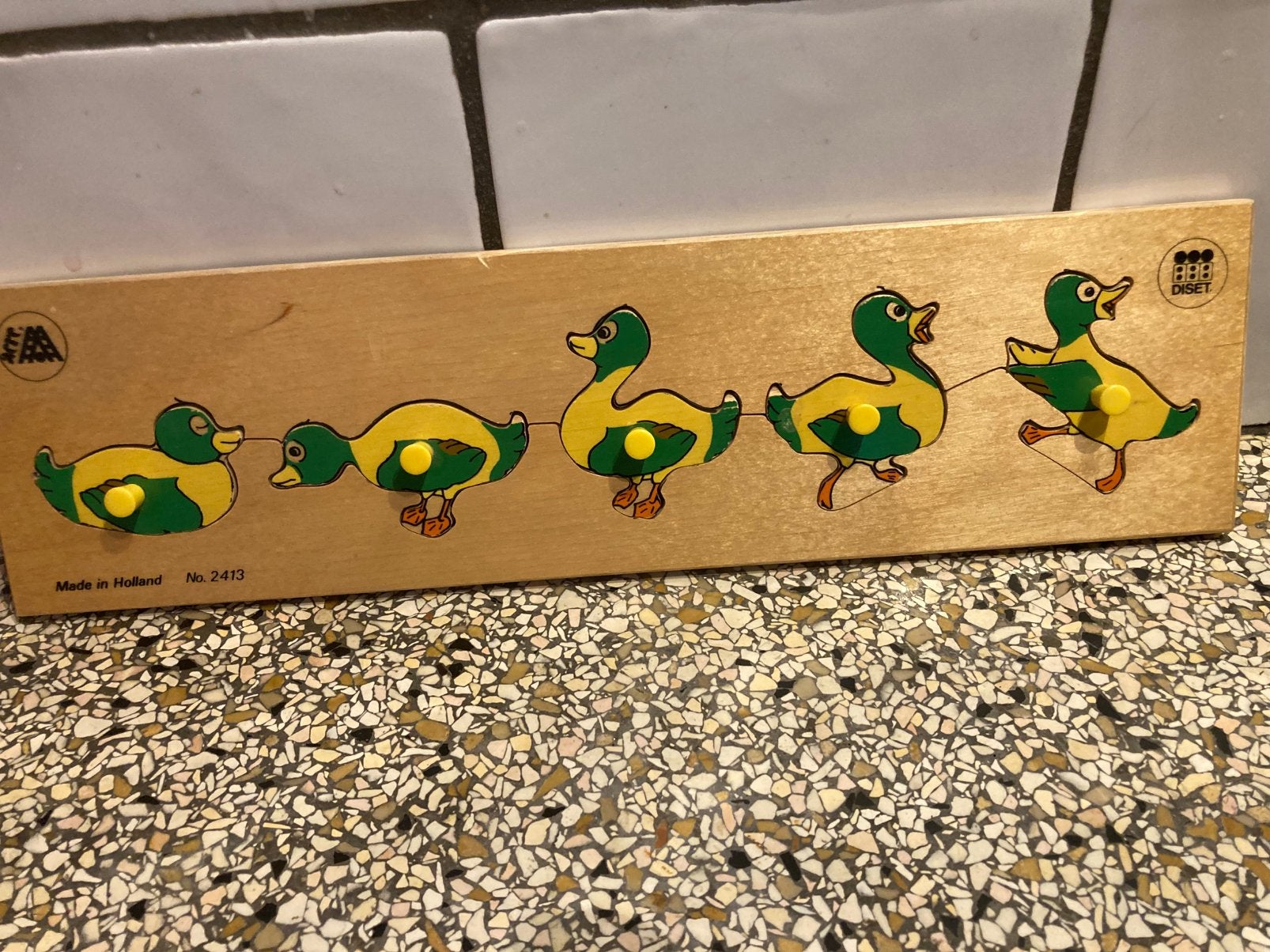 Oude puzzel eendjes, Antiek en Kunst, Ophalen of Verzenden