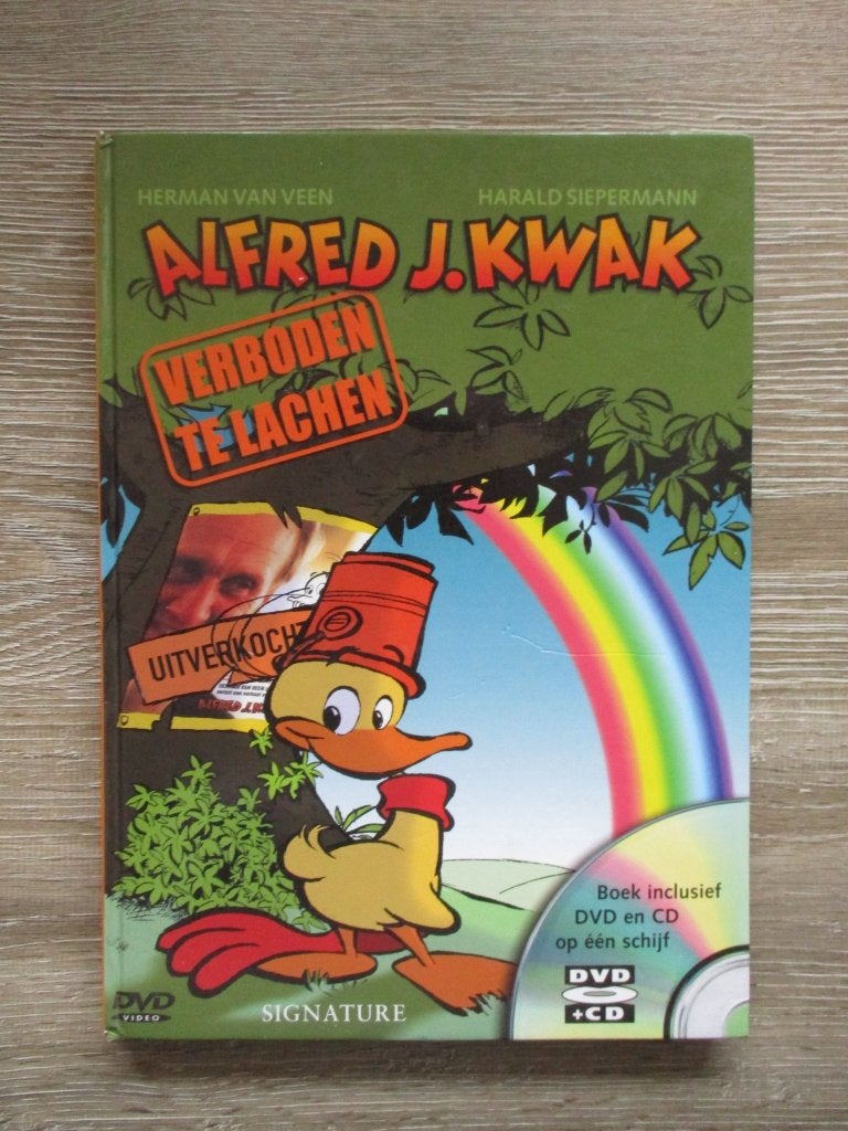 Verboden te lachen Alfred J. Kwak - Herman van Veen / Hara, Ophalen of Verzenden, Gelezen, Fictie algemeen
