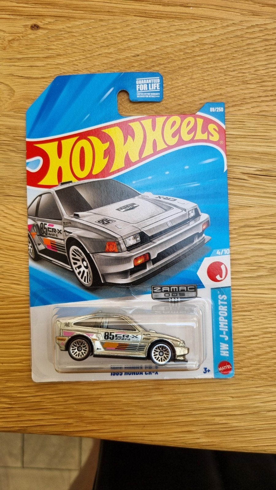 Hot Wheels 1985 Honda CR-X ZAMAC 2020 HW J-Imports, Ophalen of Verzenden, Nieuw, Auto