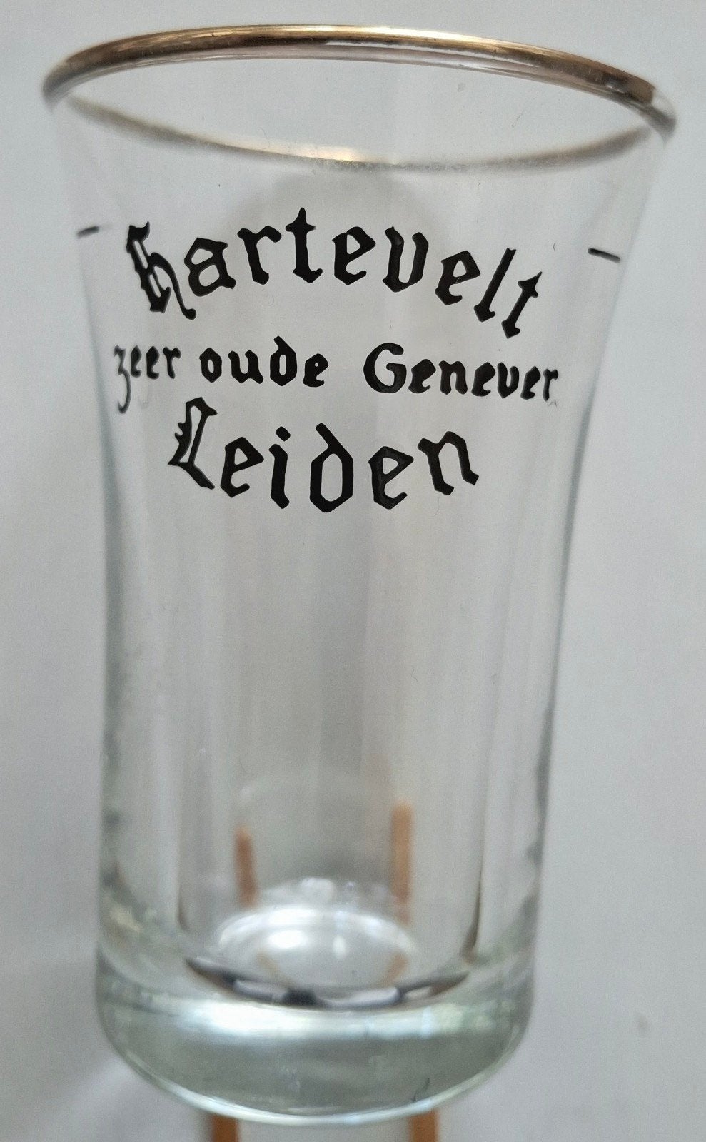 Twee Hartevelt jenever glaasjes (2 en 25), Verzamelen, Ophalen of Verzenden, Gebruikt, Overige typen