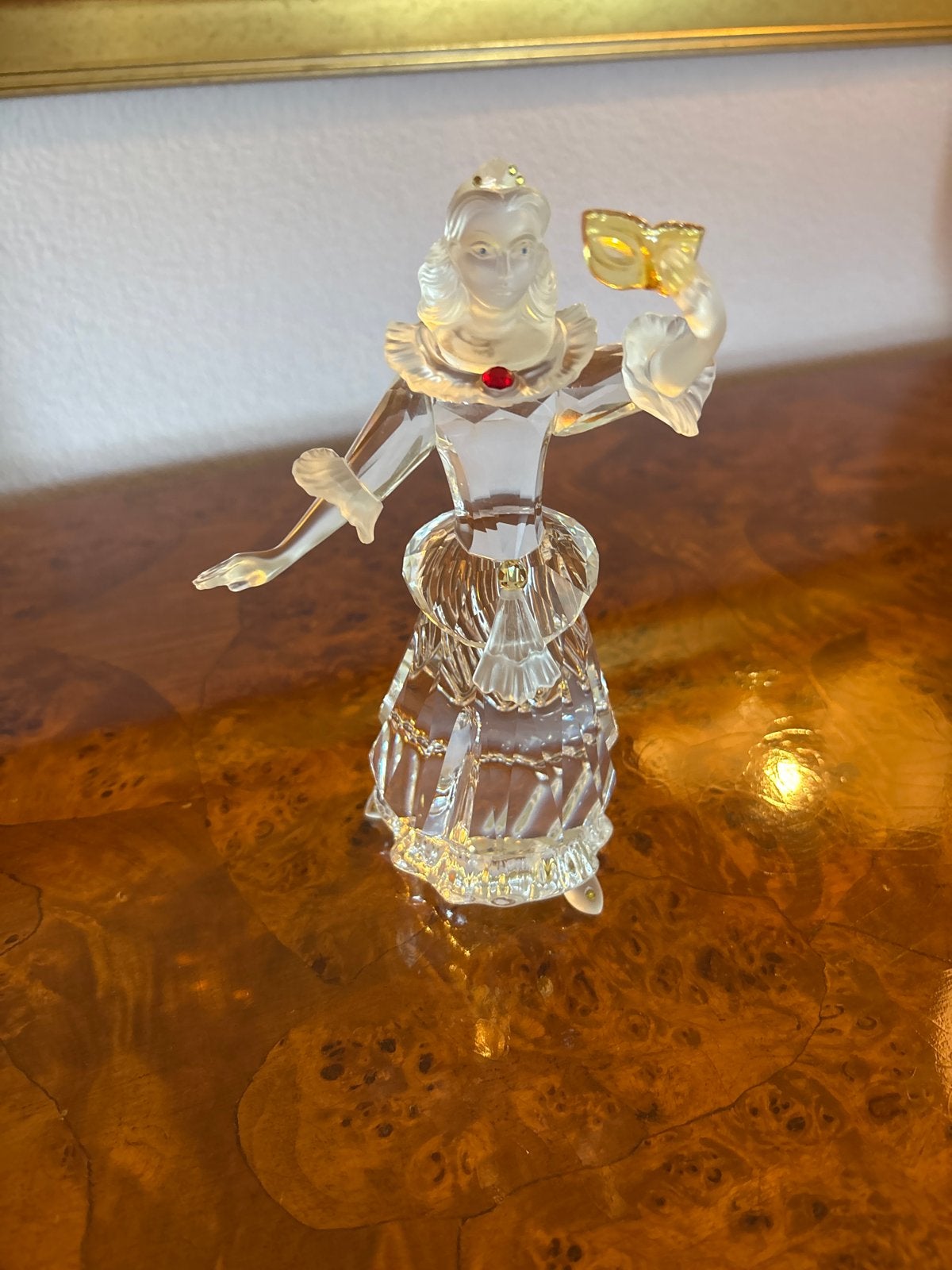 Swarovski Kristal Figuur Prinses met Masker, Ophalen