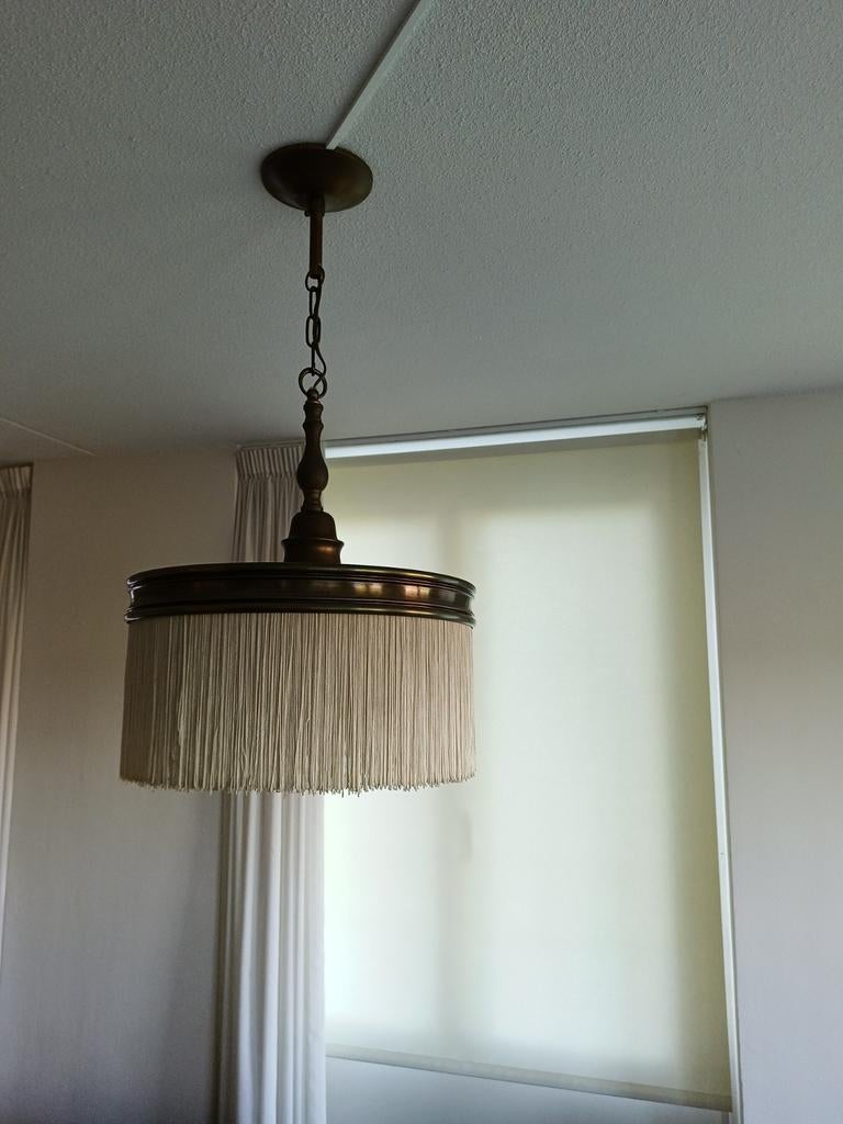 Retro hanglamp brons, Ophalen