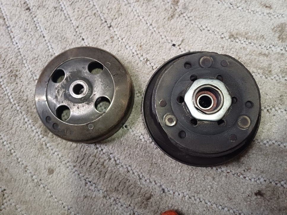Peugeot 2takt achter poelie gebruikt buxy zenith ofzo, Ophalen of Verzenden, Gebruikt, Peugeot