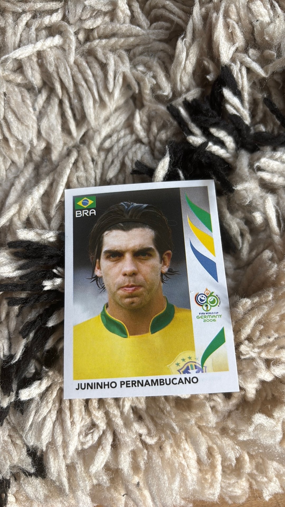 Panini plaatje 2006 juninho brazilie, Verzenden, Zo goed als nieuw, Buitenlandse clubs, Poster, Plaatje of Sticker