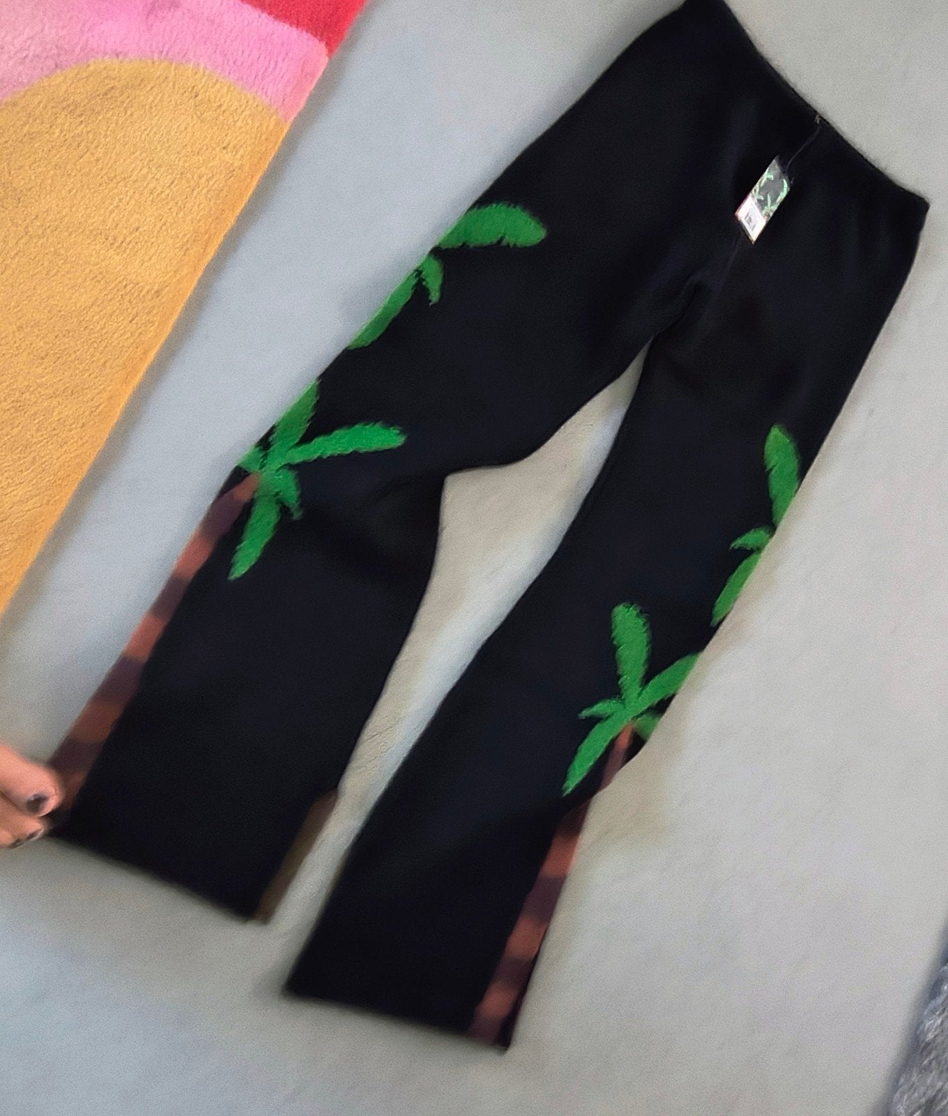 Anna + Nina Paradise City Slit Broek Maat L, Kleding | Dames, Zwart, Maat 42/44 (L), Ophalen of Verzenden, Lang
