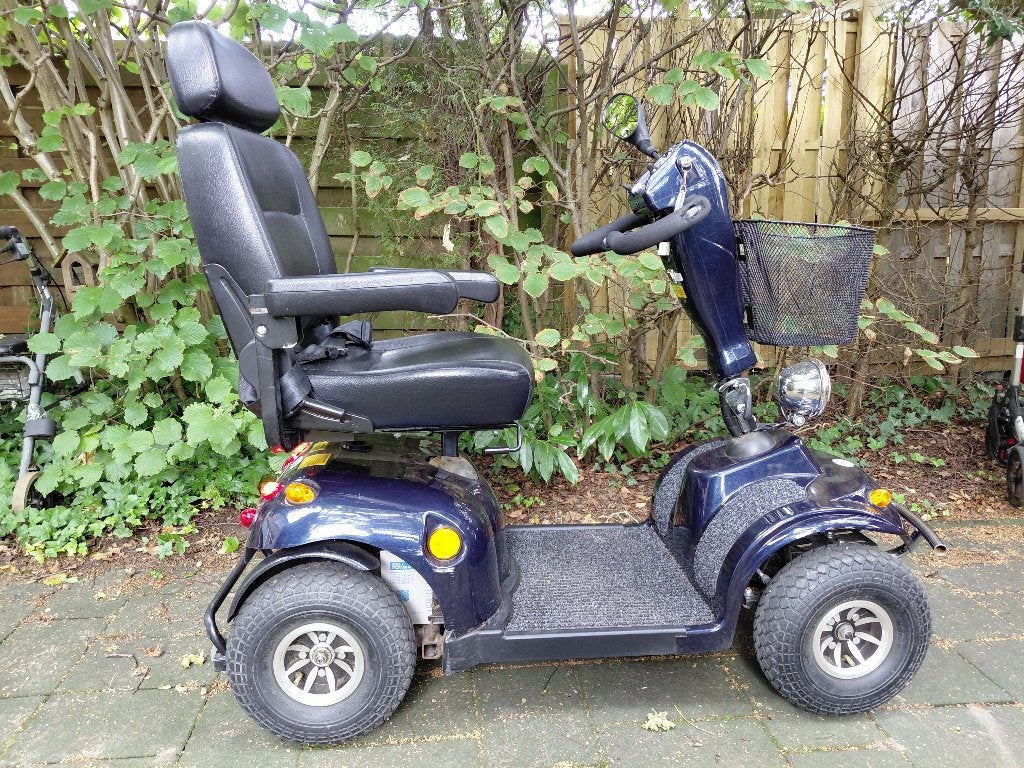 Scootmobiel Mango Tiger 4 (donkerblauw), Ophalen, Gebruikt, 16 km/u of meer, Mango