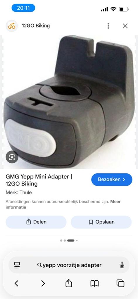 Gevraagd Adapter fietsstoeltje, Ophalen of Verzenden