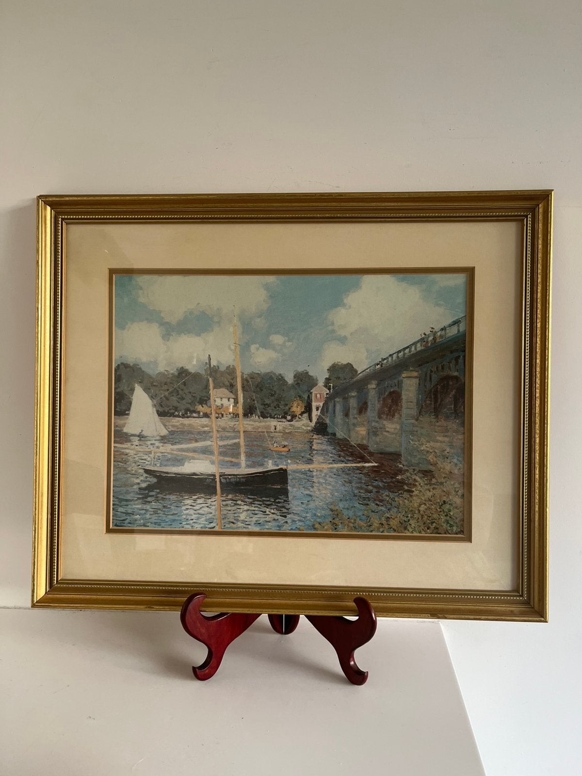CLAUDE MONET. —  DE BRUG VAN   ARGENTEUIL (1874)., Antiek en Kunst, Ophalen of Verzenden