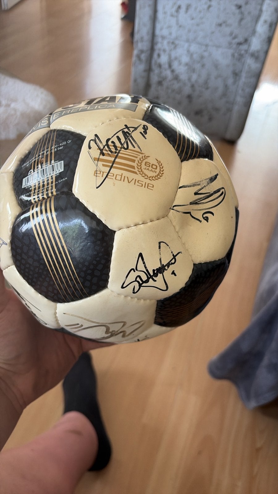 Gesigneerde Eredivisie DerbyStar voetbal NEC Nijmegen, Sport en Fitness, Voetbal, Ophalen of Verzenden, Gebruikt, Bal