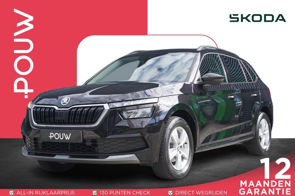 Skoda Kamiq 1.0 TSI 110pk Ambition | Trekhaak | SmartLink |, 12 maanden, Stof, Gebruikt, 620 kg