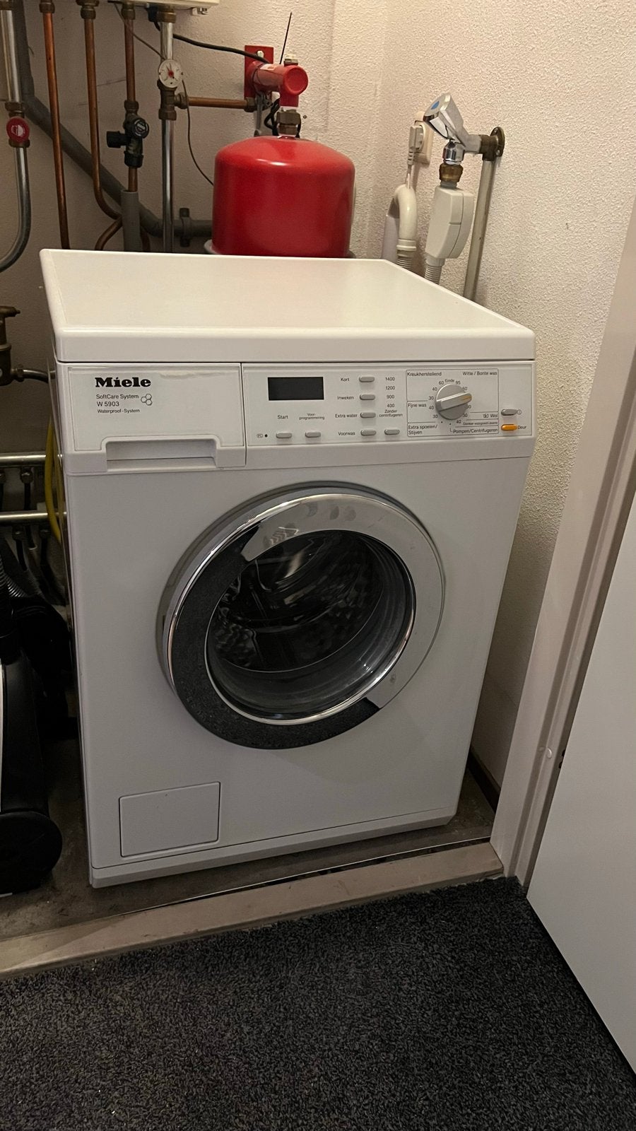 Miele W 5903 SoftCare System Wasmachine -, Ophalen, 1200 tot 1600 toeren, Gebruikt, 8 tot 10 kg