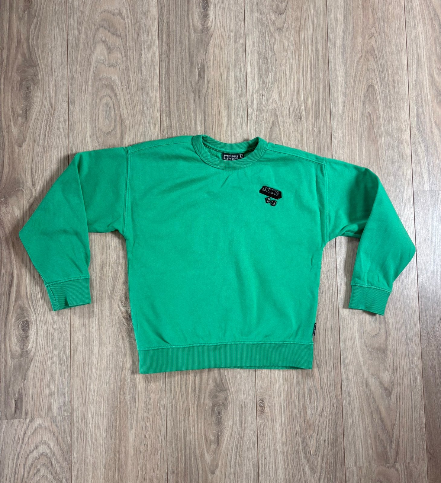 Mooie groene Tumble ‘n Dry trui - maat 128, Kinderen en Baby's, Ophalen of Verzenden, Zo goed als nieuw, Jongen, Trui of Vest