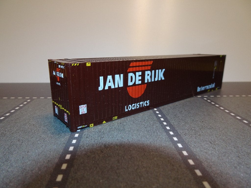 215 awm jan de rijk 45 voet container intermodal 1:87 truck, Ophalen of Verzenden, Nieuw, Bus of Vrachtwagen, AWM