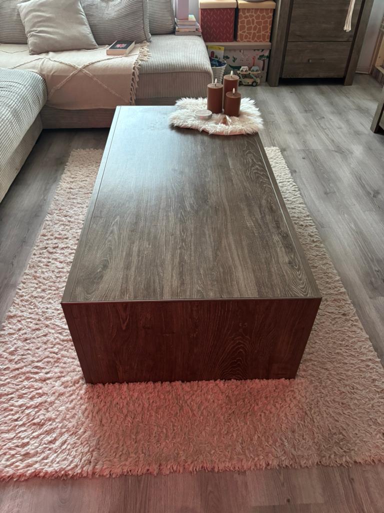 Salon tafel, Huis en Inrichting, Tafels | Salontafels, 100 tot 150 cm, Zo goed als nieuw, Minder dan 50 cm, Rechthoekig