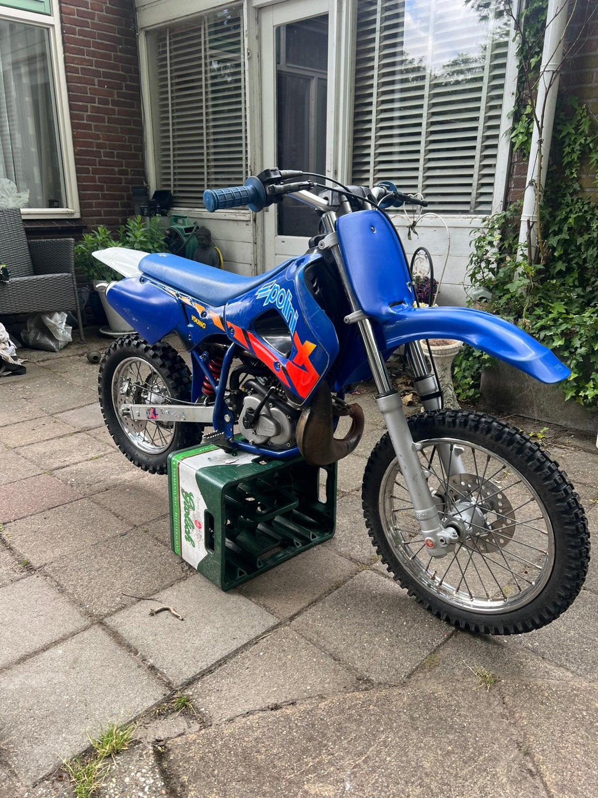 Polini x5 crossmotor zeldzaam 50cc/60cc, Zo goed als nieuw, 1 versnellingen, 50 cc, Ophalen