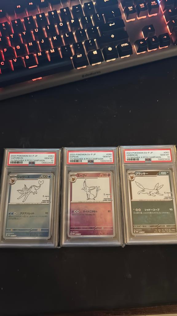 Psa 10 Eeveelutions, Hobby en Vrije tijd, Verzamelkaartspellen | Pokémon, Ophalen of Verzenden, Zo goed als nieuw