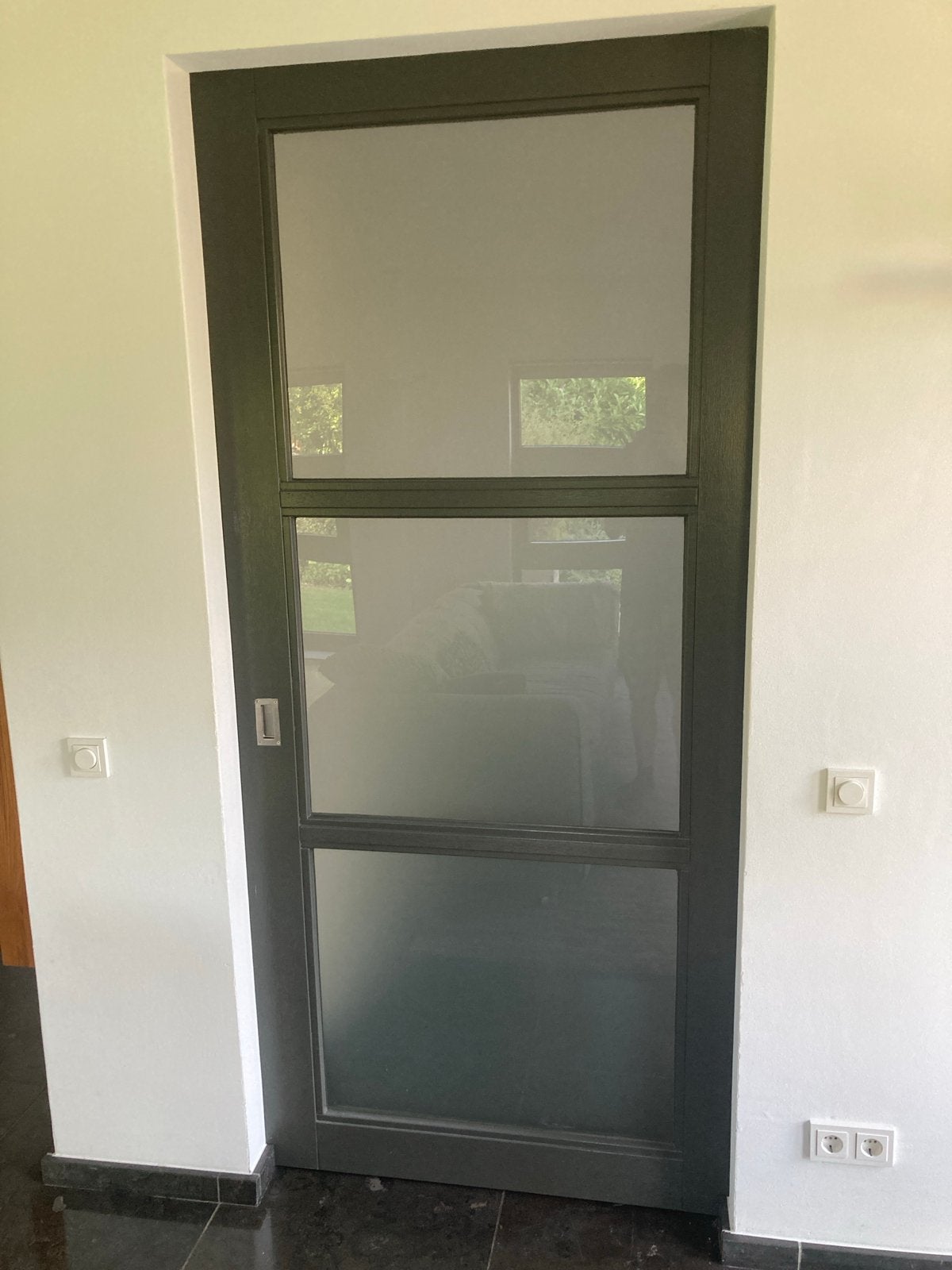 2x Schuifdeur incl. rail - 104cm breed, 230cm hoog, Gebruikt, 215 cm of meer, Binnendeur, Schuifdeur