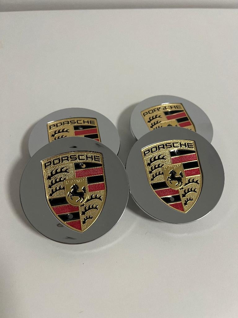 Porsche naafdop naaf kap wieldoppen naafkapjes  76mm Chroom, Ophalen of Verzenden, Nieuw