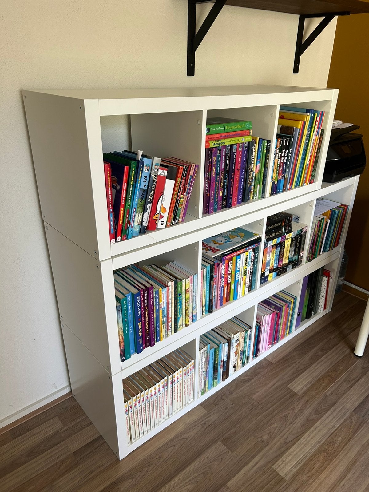 Set 3 witte IKEA KALLAX vakkenkasten (1x 3-vak & 2x 4-vak), Huis en Inrichting, Ophalen, Gebruikt, 25 tot 50 cm, Minder dan 100 cm