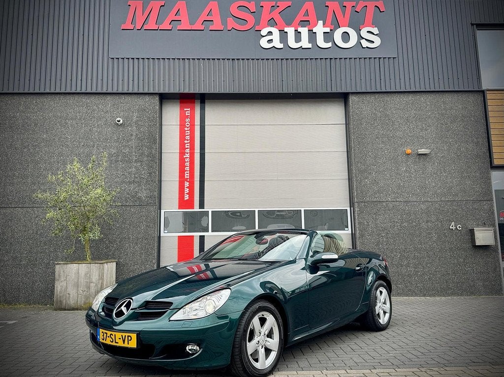 Mercedes SLK-Klasse 280 / Aut 7 / Andratite green / Airscarf, Auto's, Mercedes-Benz, Achterwielaandrijving, Gebruikt, Zwart, Bedrijf